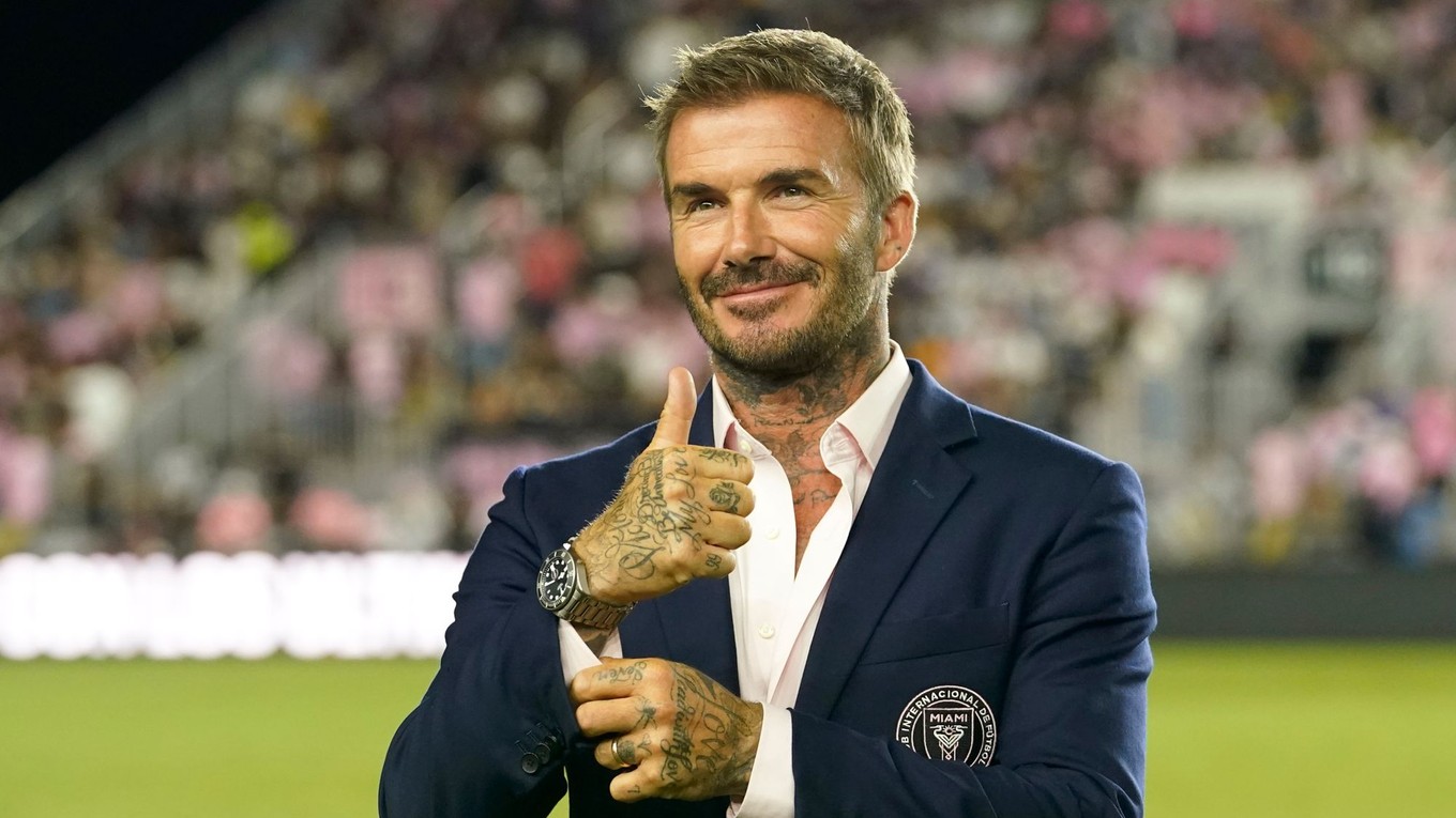 Na snímke je bývalý anglický futbalista David Beckham.