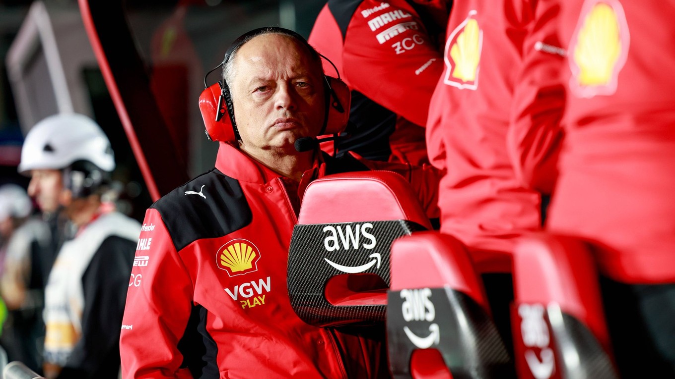 Na snímke je šéf tímu Scuderia Ferrari Frédéric Vasseur.
