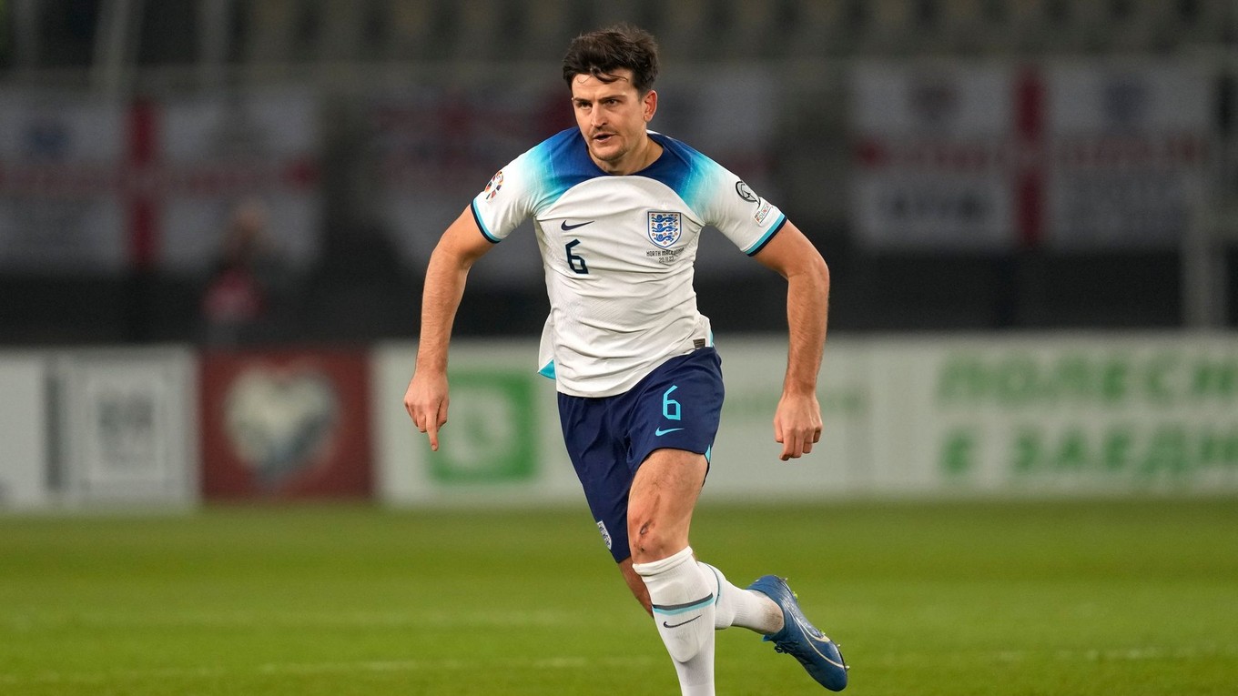 Obranca Harry Maguire v drese anglickej reprezentácie.