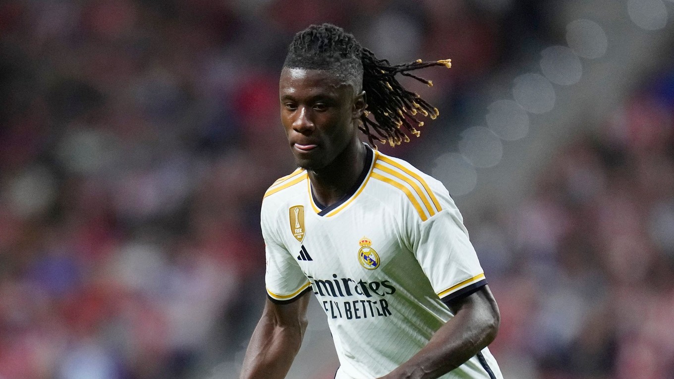 Francúz Eduardo Camavinga v drese Realu Madrid.