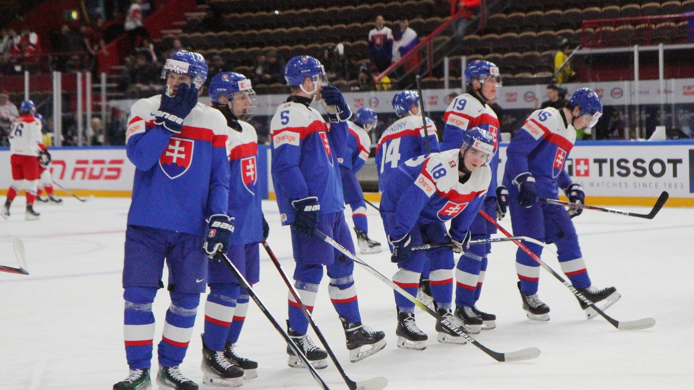 Slovenskí hokejisti do 20 rokov.