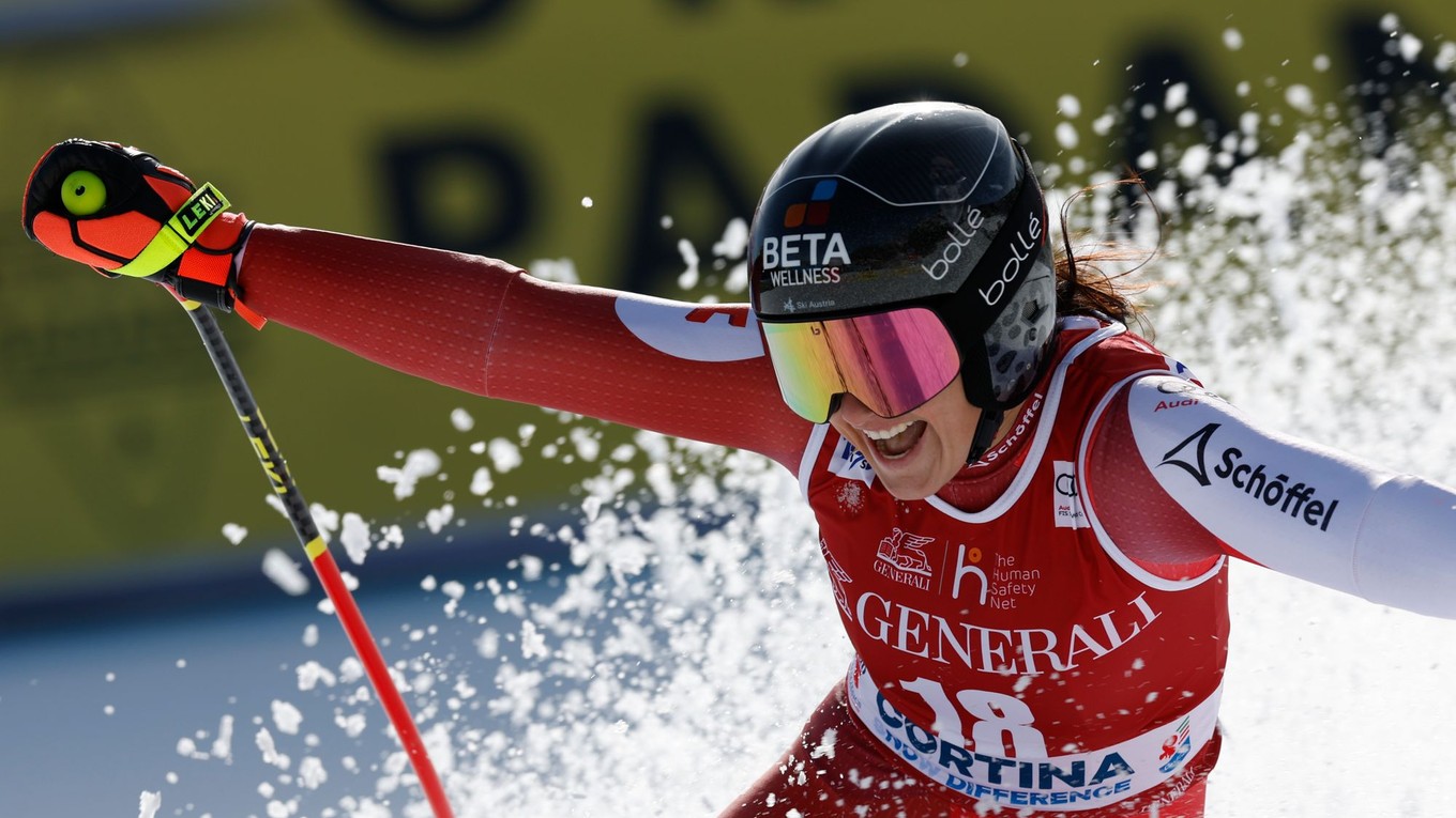 Rakúšanka Stephanie Venierová počas svojej lyžiarskej kariéry.