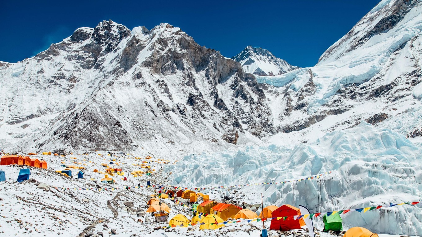Základný tábor pod Mt. Everestom.