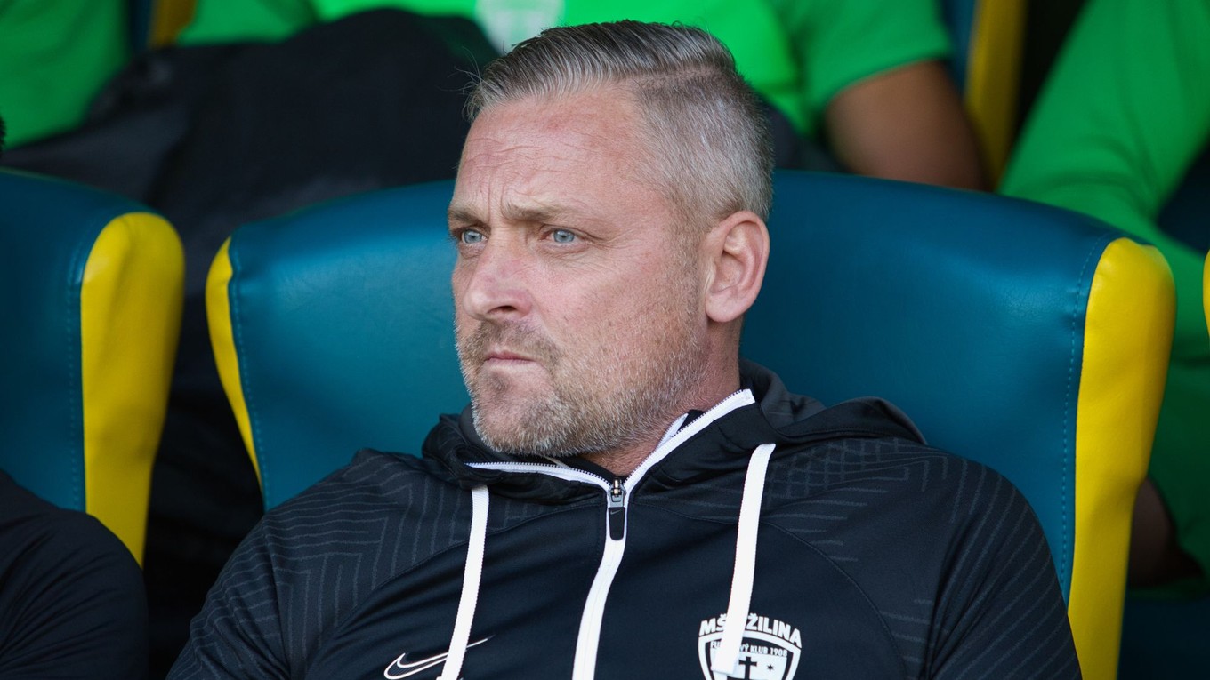 Tréner MŠK Žilina Michal Ščasný.