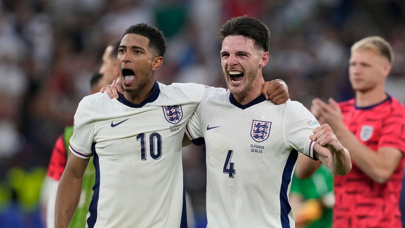Jude Bellingham a Declan Rice.
