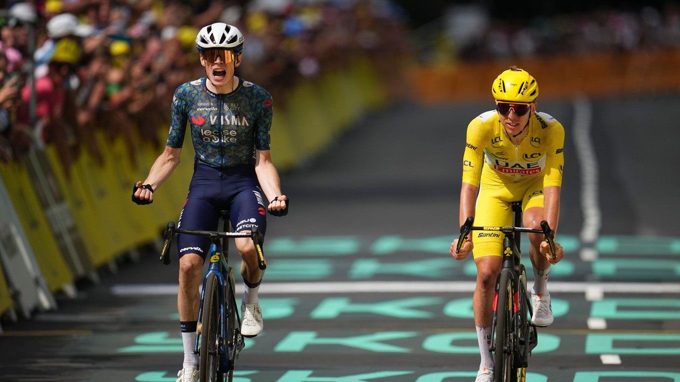 Vingegaard zdolal Pogačara vo finiši 11 etapy Tour de France 2024
