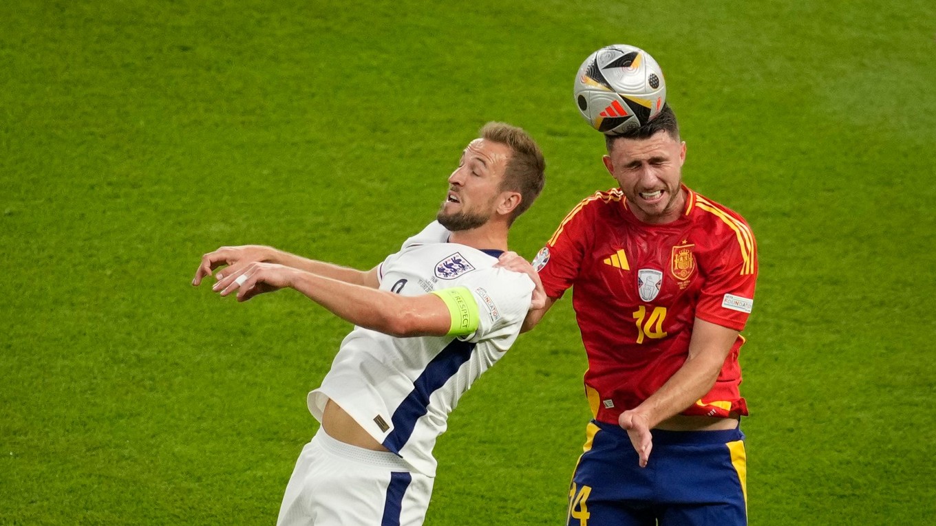 Harry Kane a Aymeric Laporte.