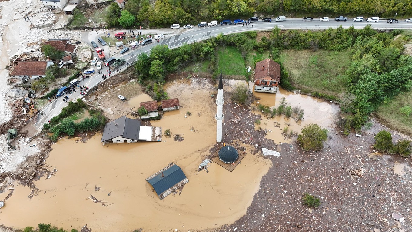 Záplavy v Bosne a Hercegovine. 