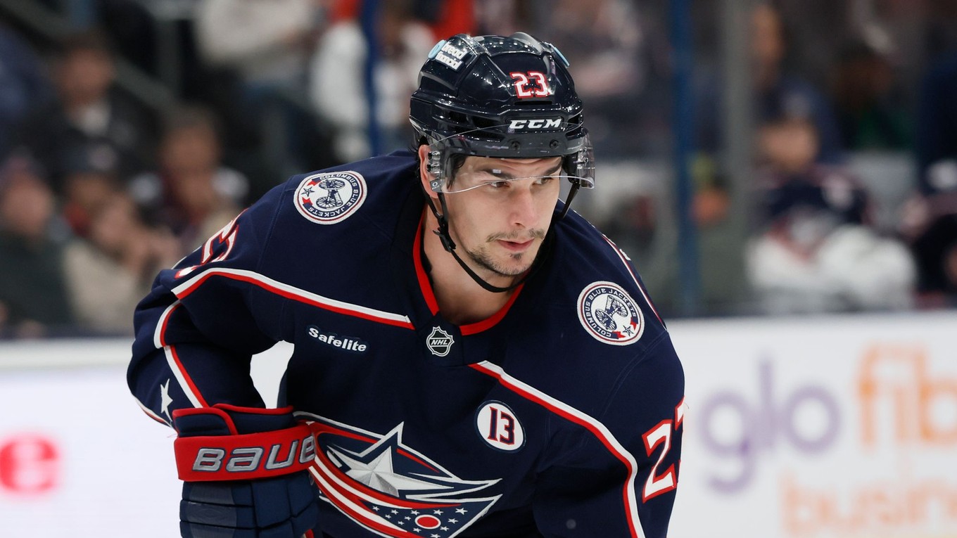 Útočník Columbusu Blue Jackets Sean Monahan.