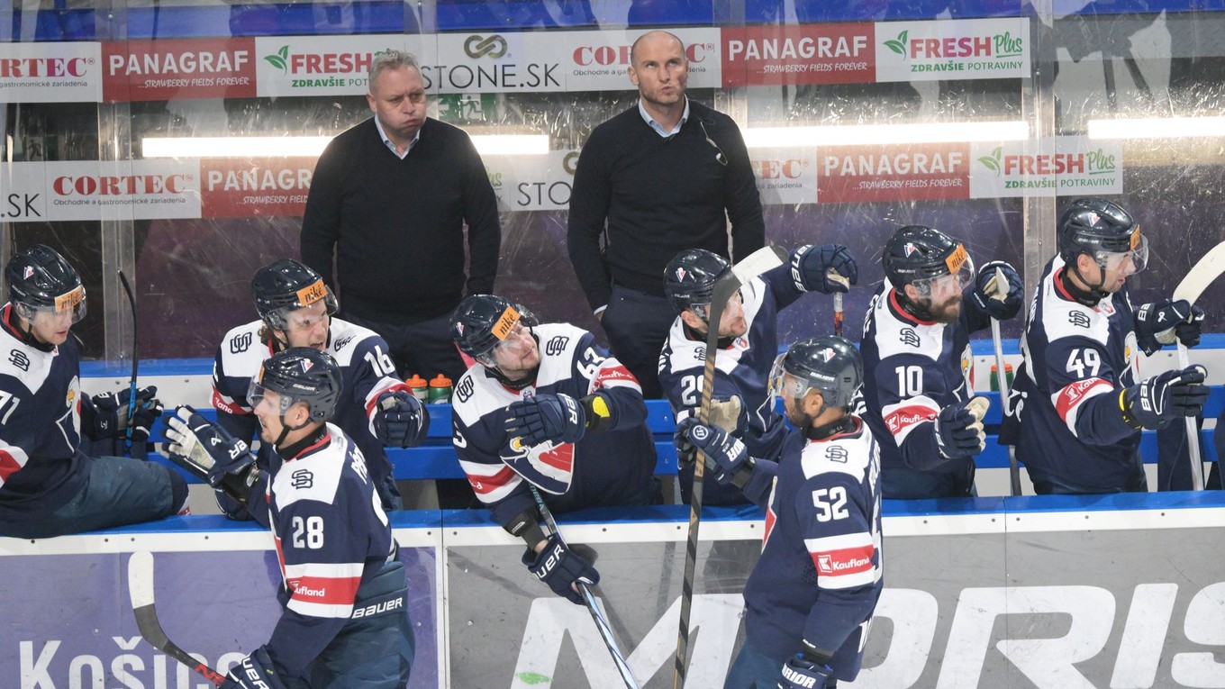 Hokejisti HC Slovan Bratislava.