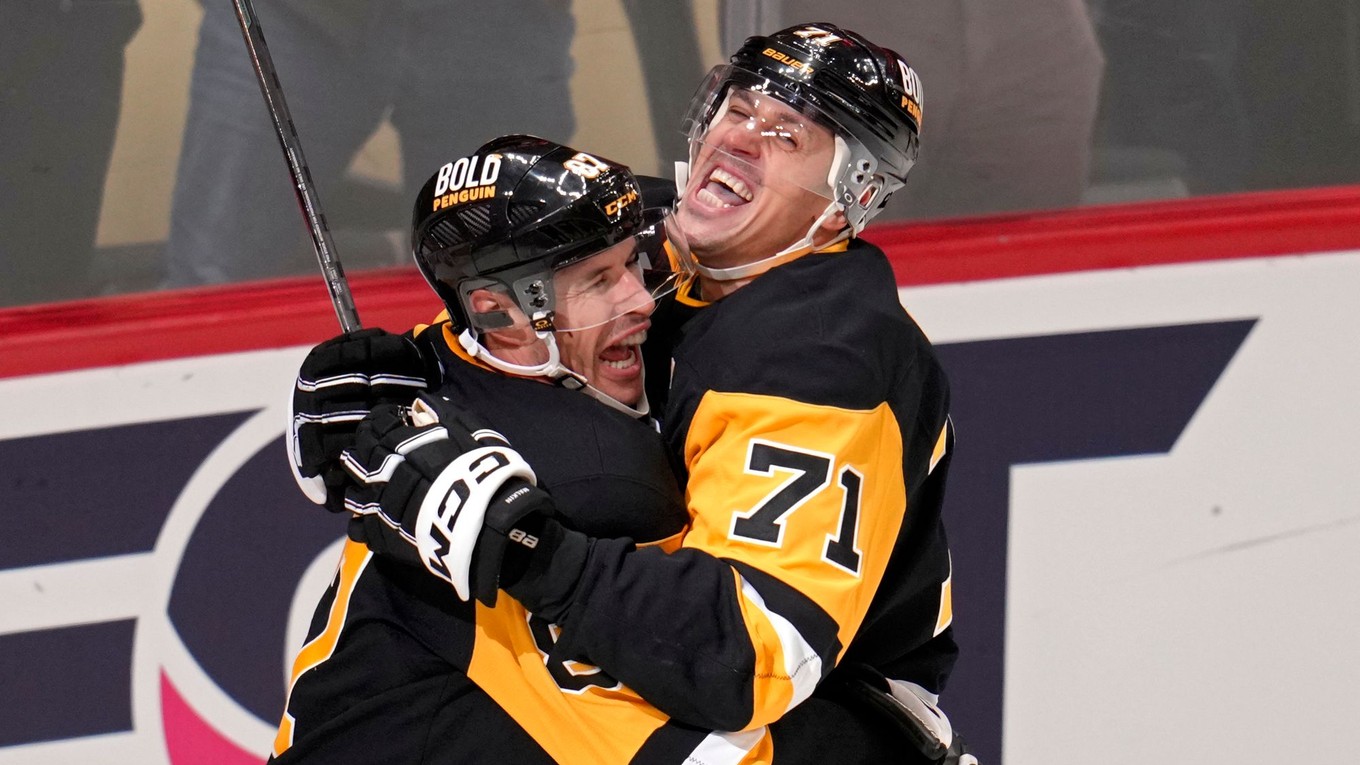 Sidney Crosby a Jevgenij Malkin.