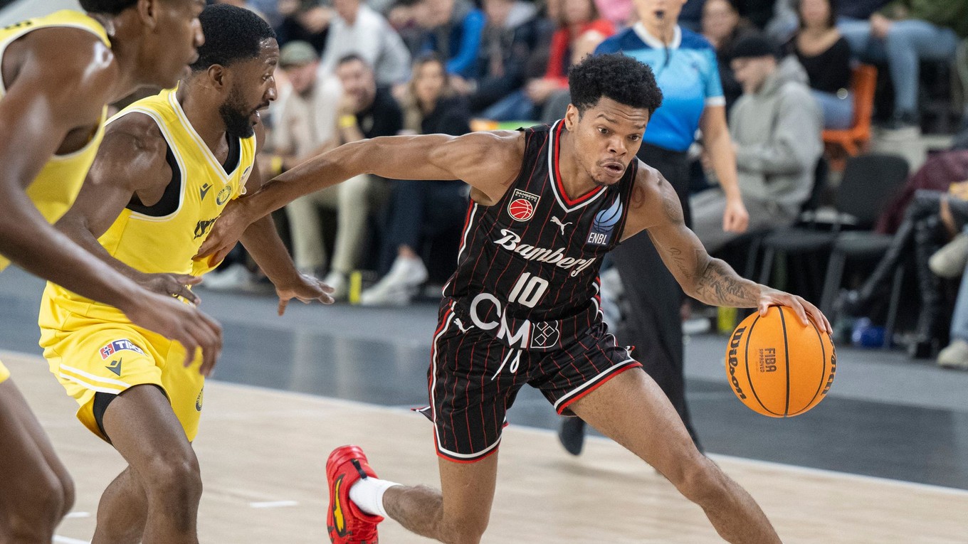 Momentka zo zápasu Inter Bratislava - Bamberg Baskets.