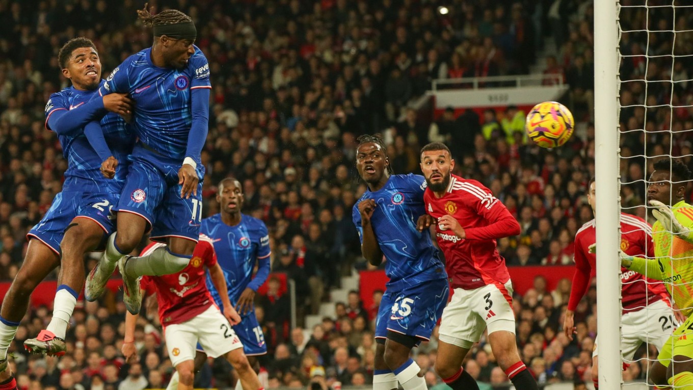 Fotka zo zápasu Manchester United - Chelsea.