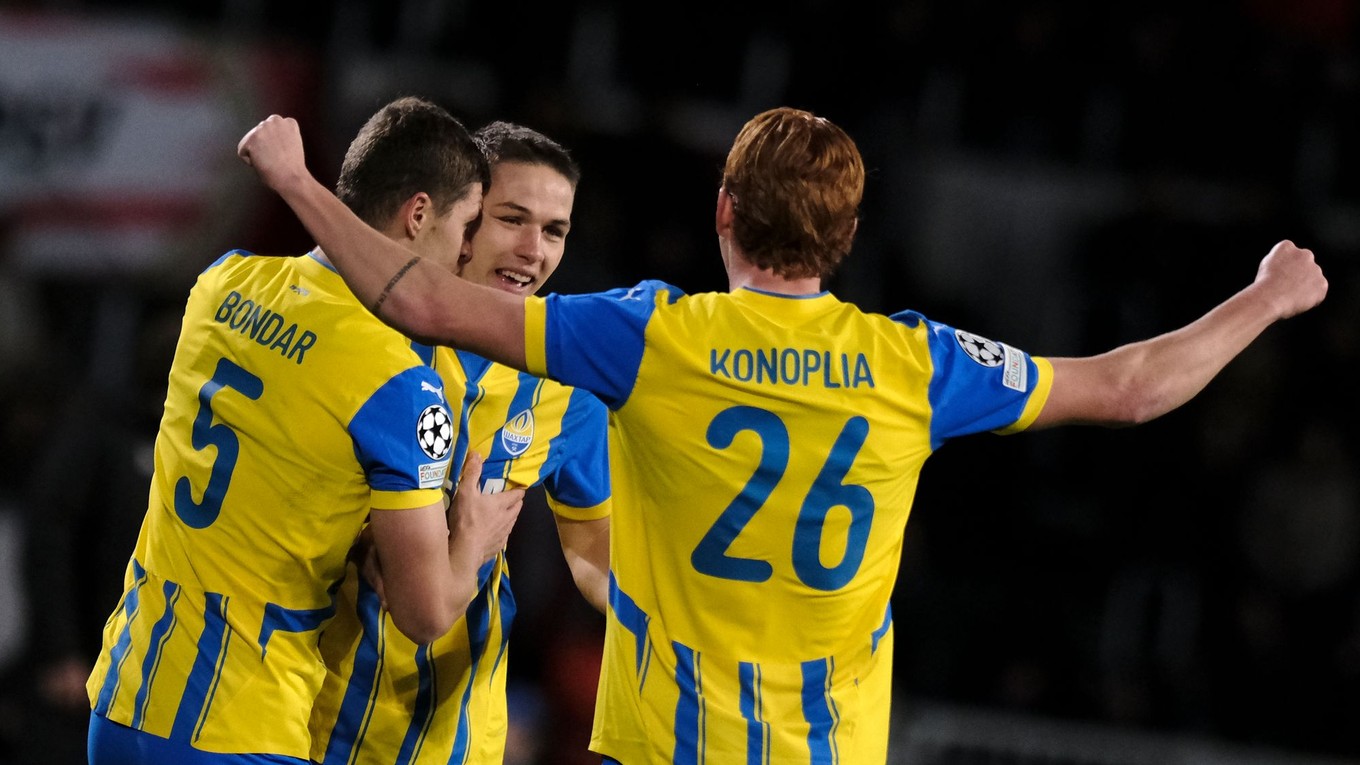 Futbalisti ukrajinského klubu Šachtar Doneck.