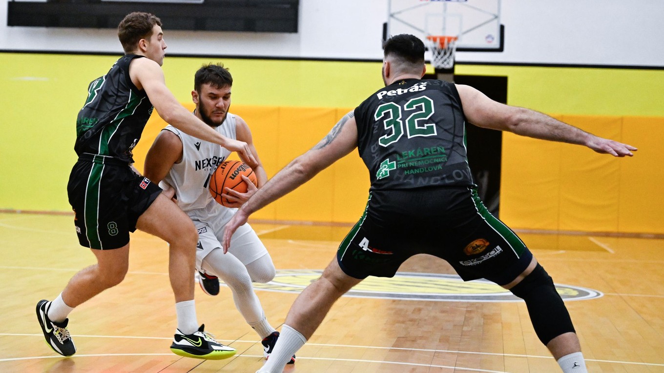 Basketbalisti MBK Baník Handlová.