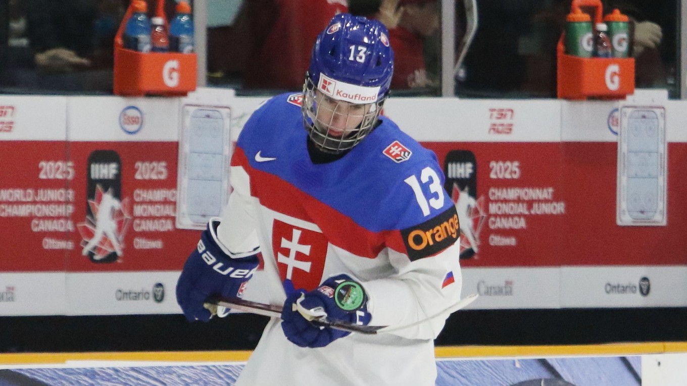 Tobias Tomik na MS hráčov do 20 rokov 2025. 