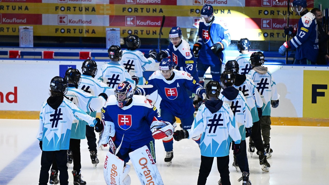 Slovenskí hokejisti na turnaji Vianočný Kaufland Cup 2024 v Poprade.