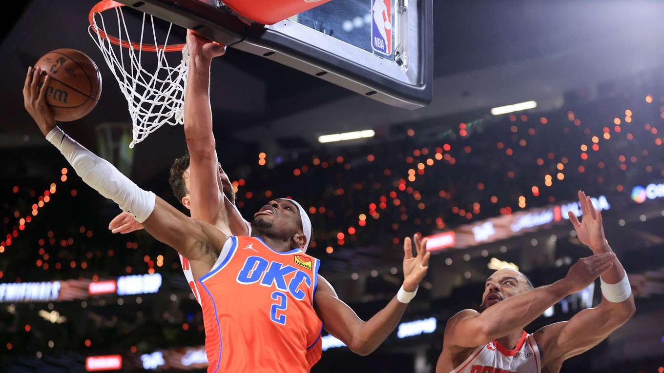 Shai Gilgeous-Alexander v zápase proti Houston Rockets.