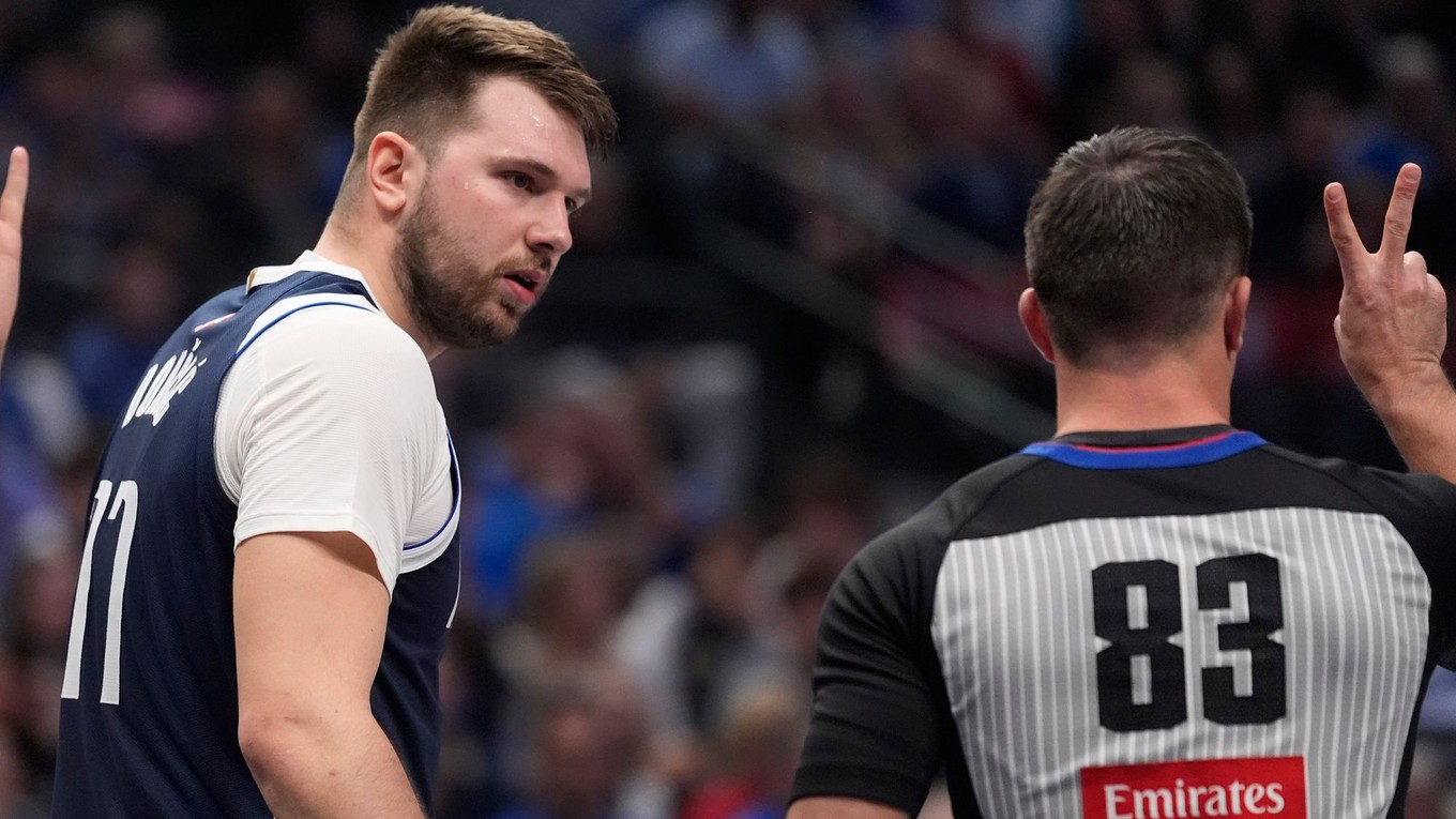 Luka Dončič v drese Dallas Mavericks.