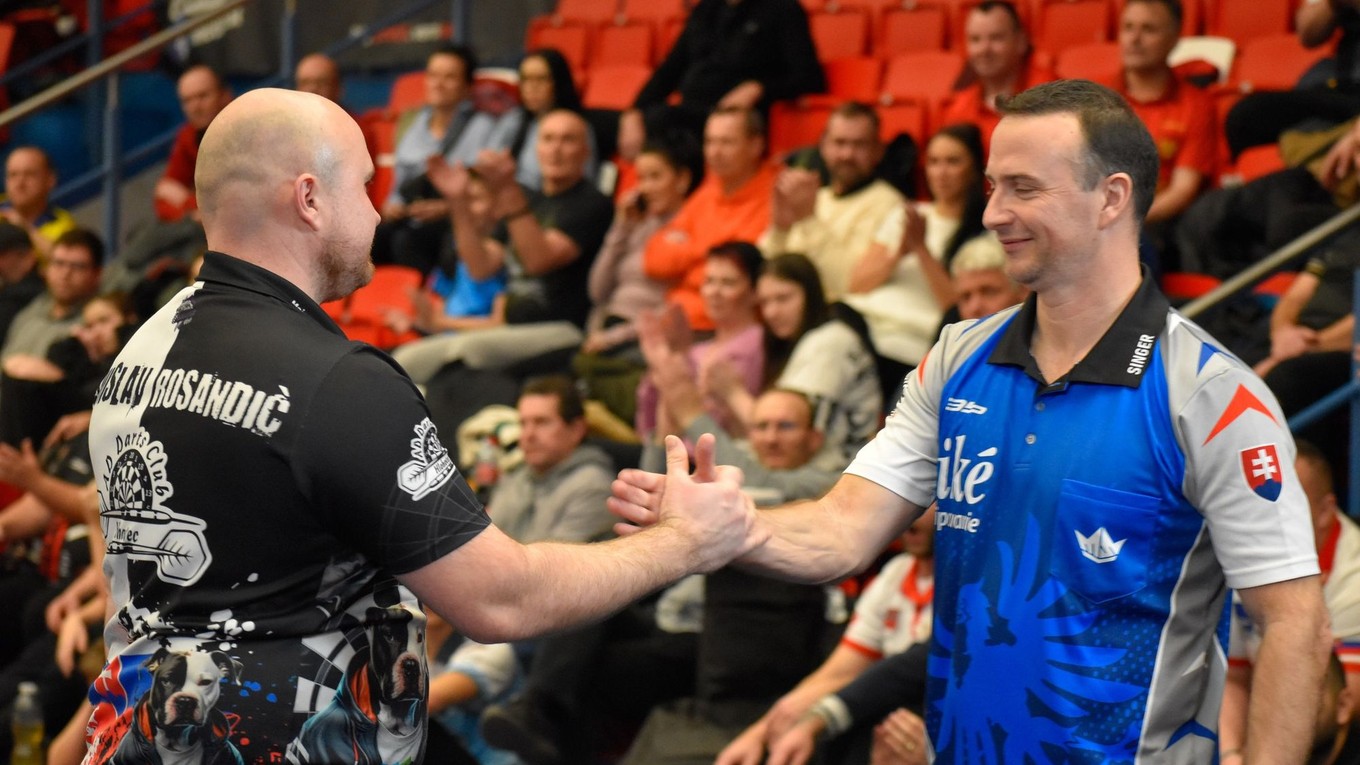 Tomislav Rosandič (vľavo) a majster Slovenska Štefan Hájek.