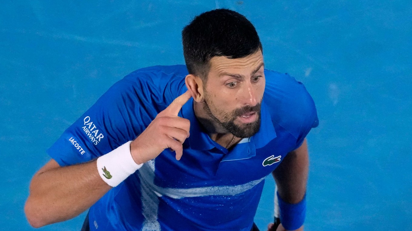 Novak Djokovič na Australian Open 2025.