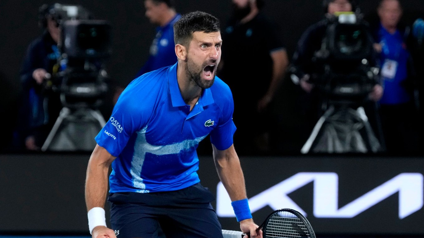 Novak Djokovič na Australian Open 2025.