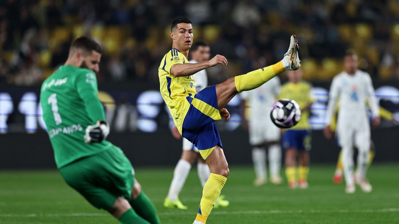 Cristiano Ronaldo v drese Al-Nassr FC.