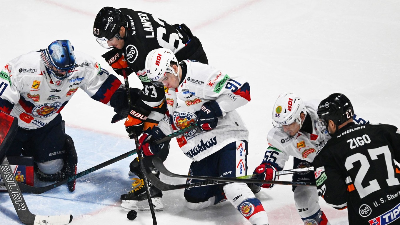 Fotka zo zápasu HC Košice - HKM Zvolen.