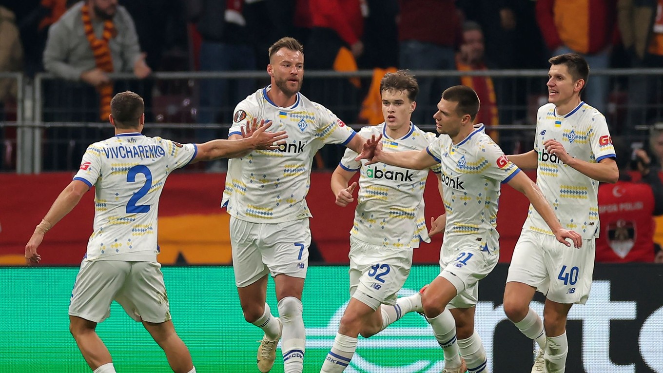 Futbalisti Dynama Kyjev.