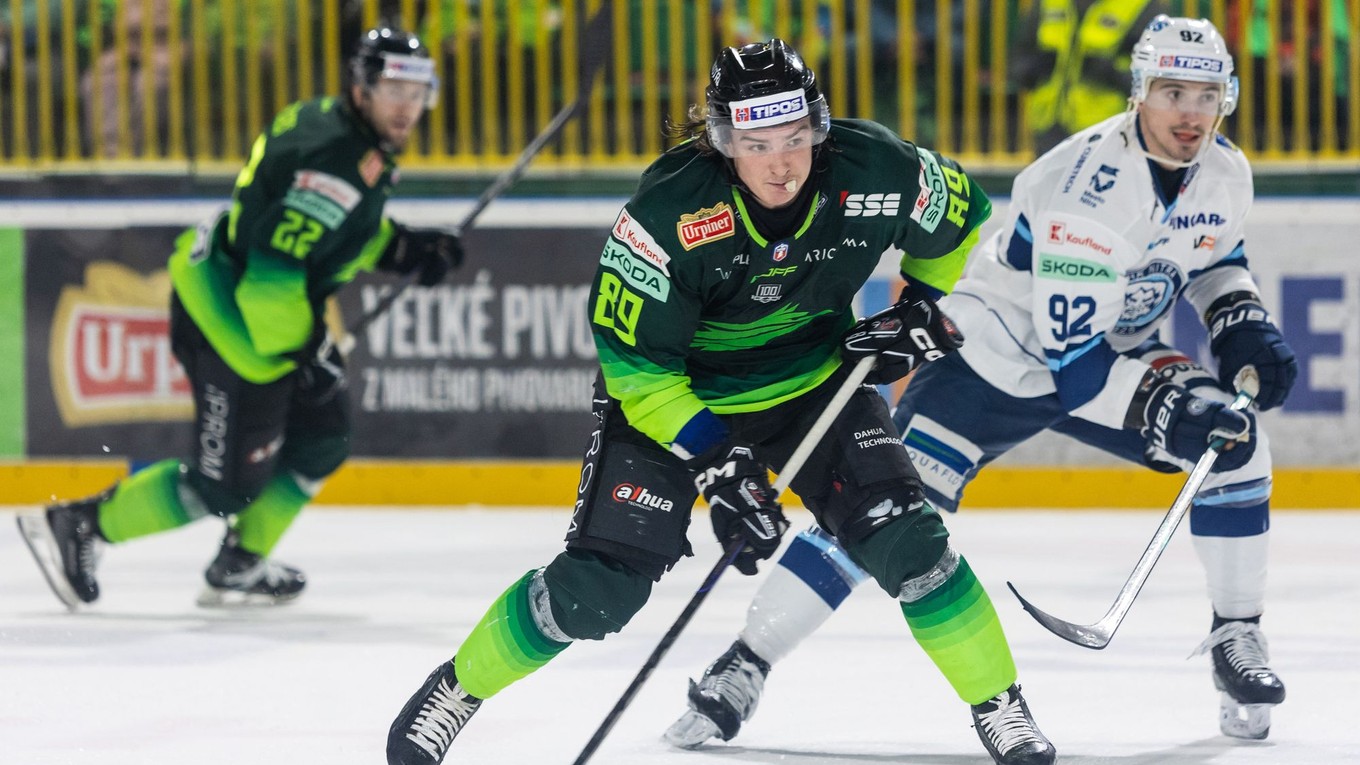 Fotka zo zápasu DOXXbet Vlci Žilina - HK Nitra.