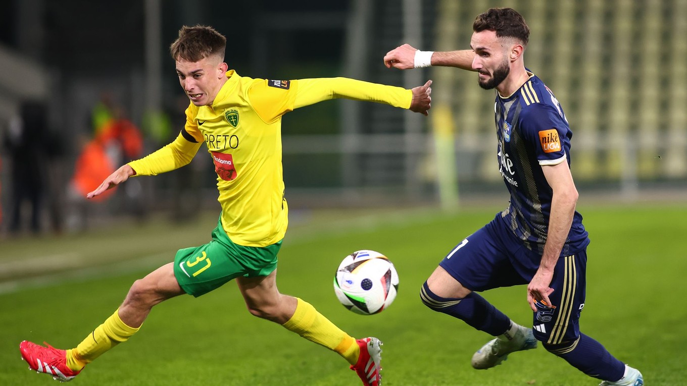 Momentka zo zápasu Žilina - Košice