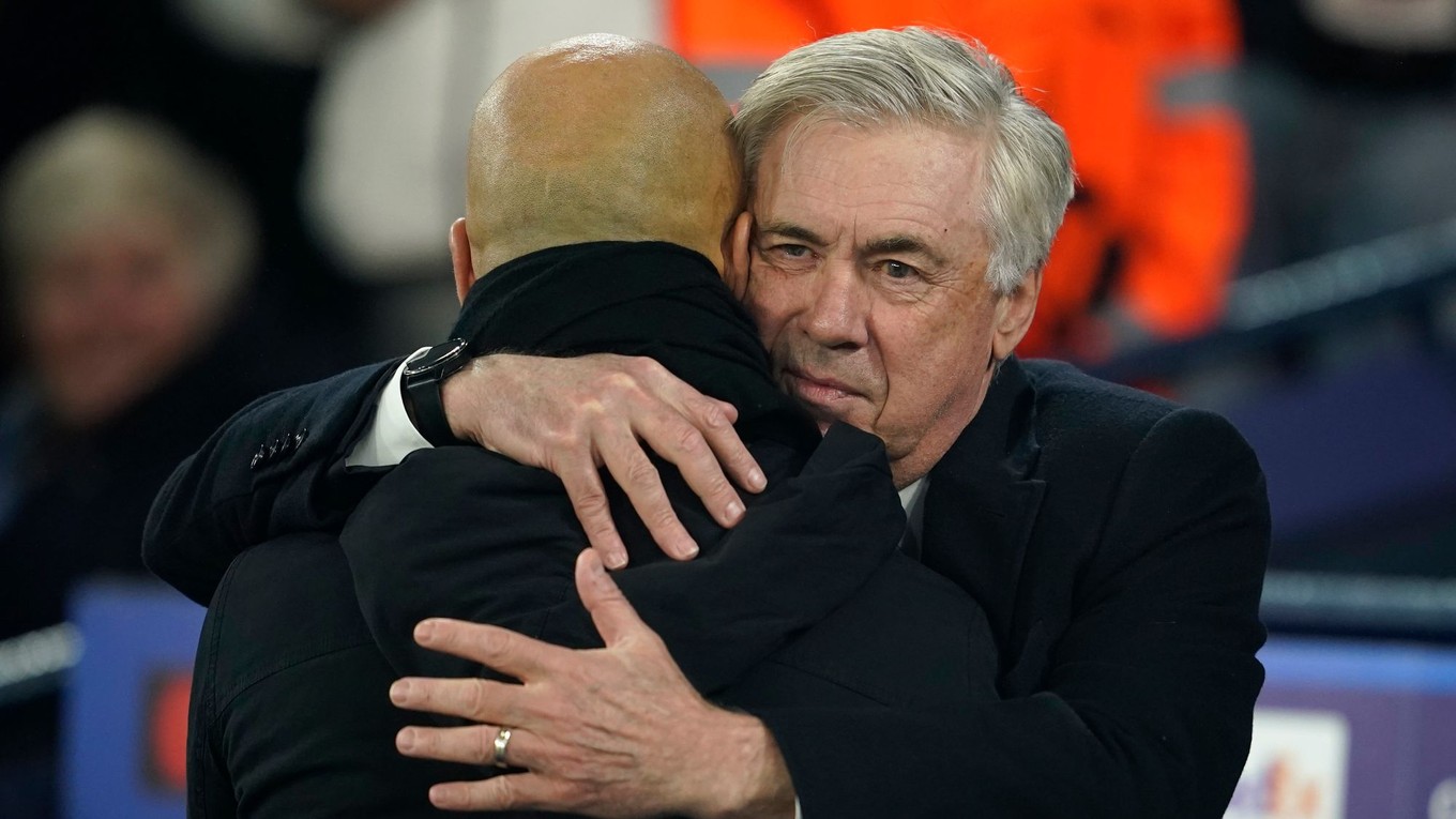 Carlo Ancelotti a Pep Guardiola.