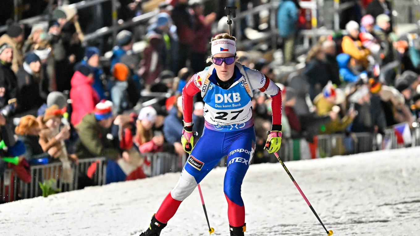 Na snímke česká biatlonistka Markéta Davidová.