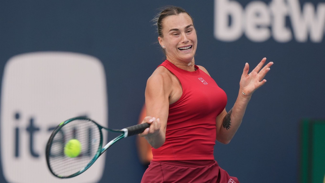 Aryna Sabalenká na turnaji v Miami.
