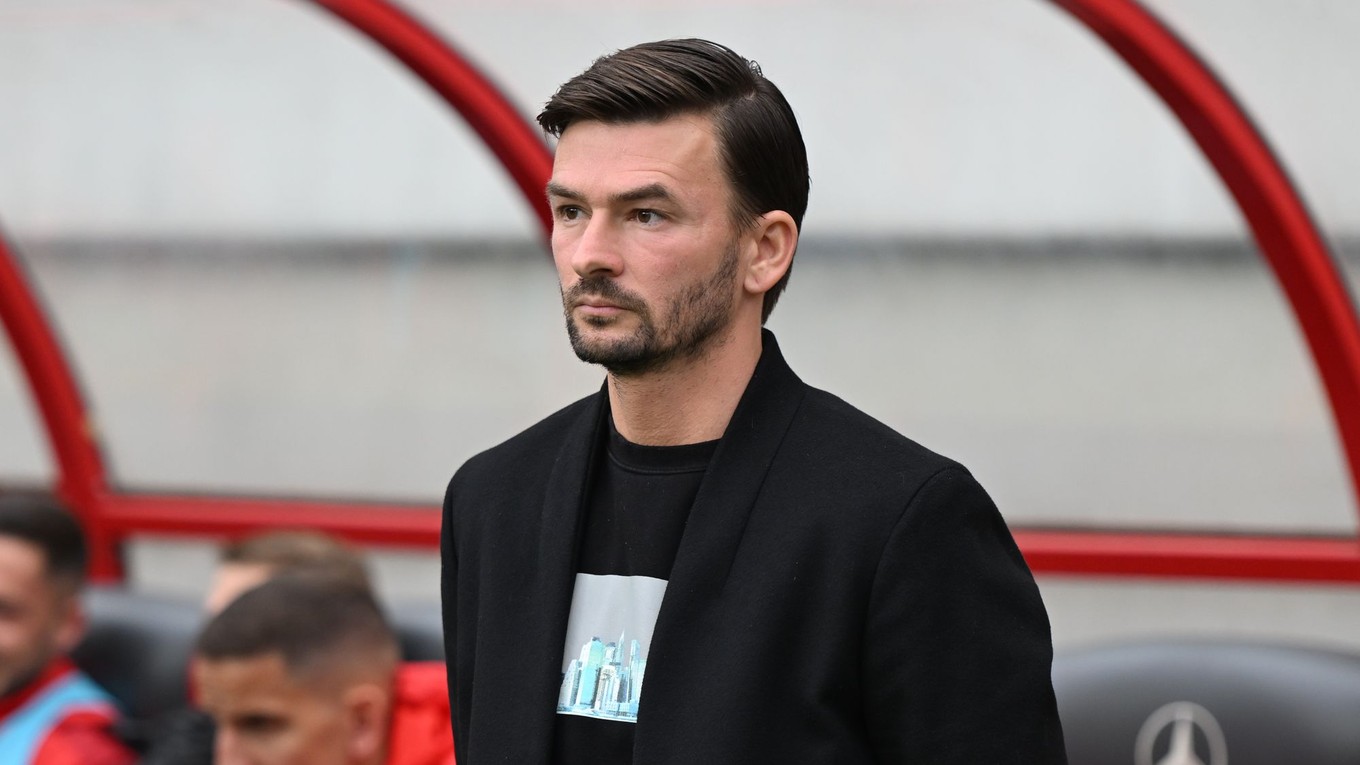 Tréner Spartaka Michal Gašparík.