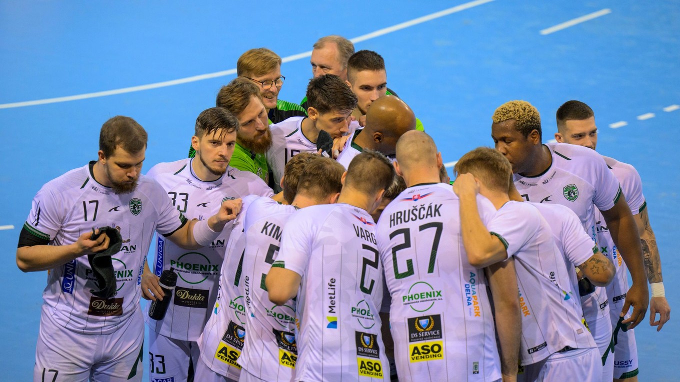 Hádzanári tímu Tatran Prešov.