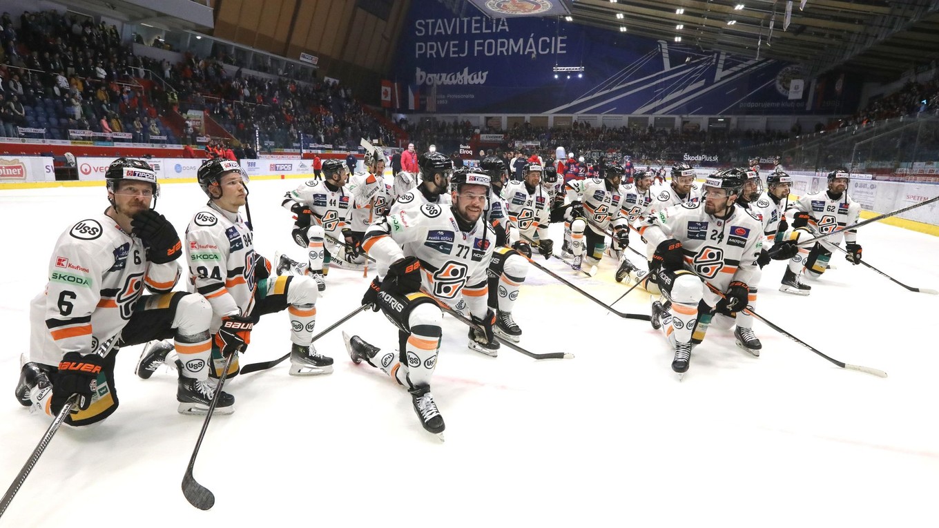 Hokejisti HC Košice po postupe cez HKM Zvolen do finále play-off Tipos extraligy.