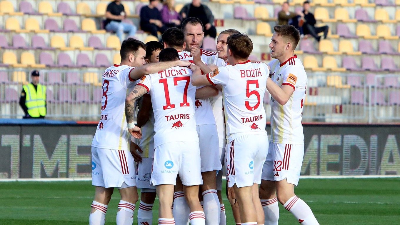 Futbalisti MFK Ružomberok.