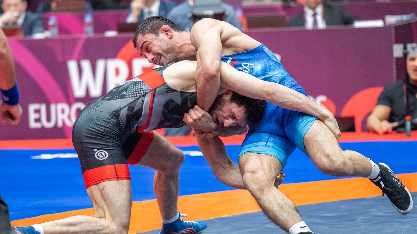 Sprava slovenský zápasník Tajmuraz Salkazanov.