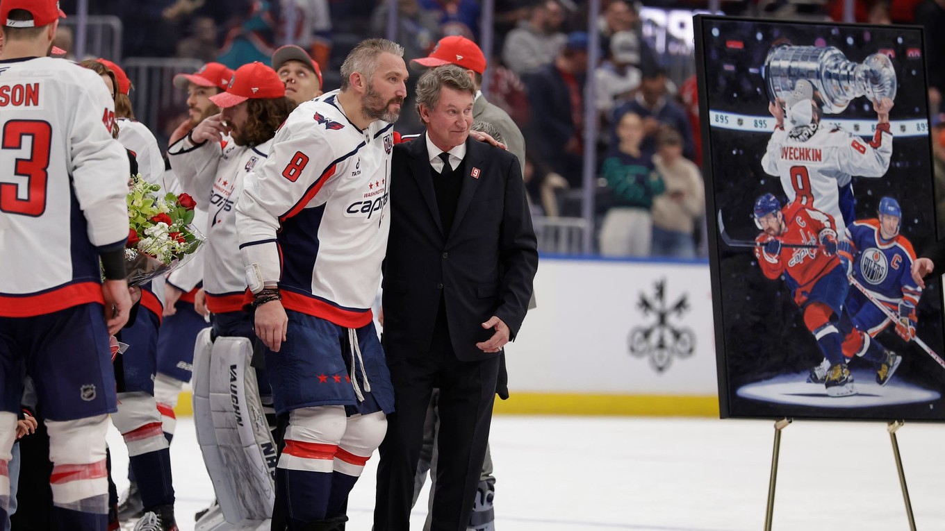 Alexander Ovečkin a Wayne Gretzky.