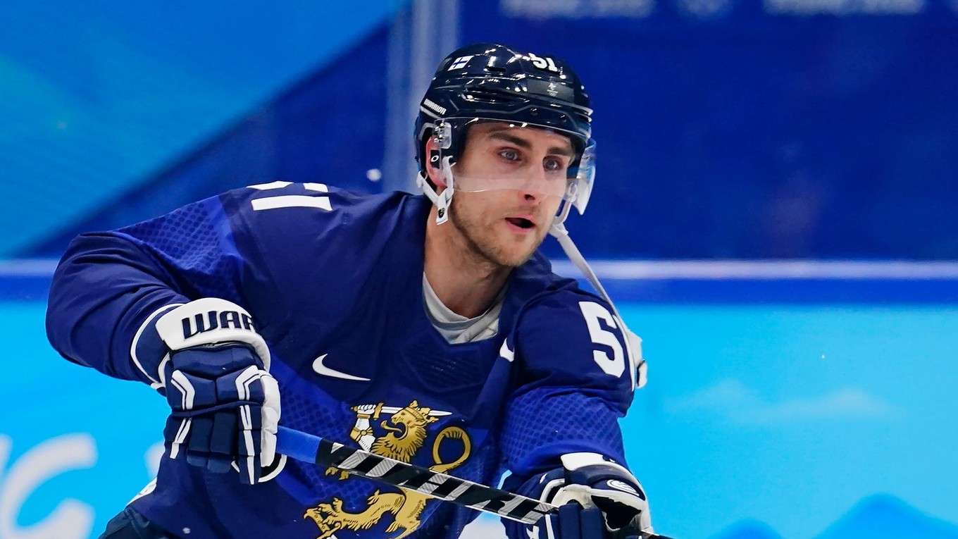 Fínsky hokejista Valtteri Filppula.