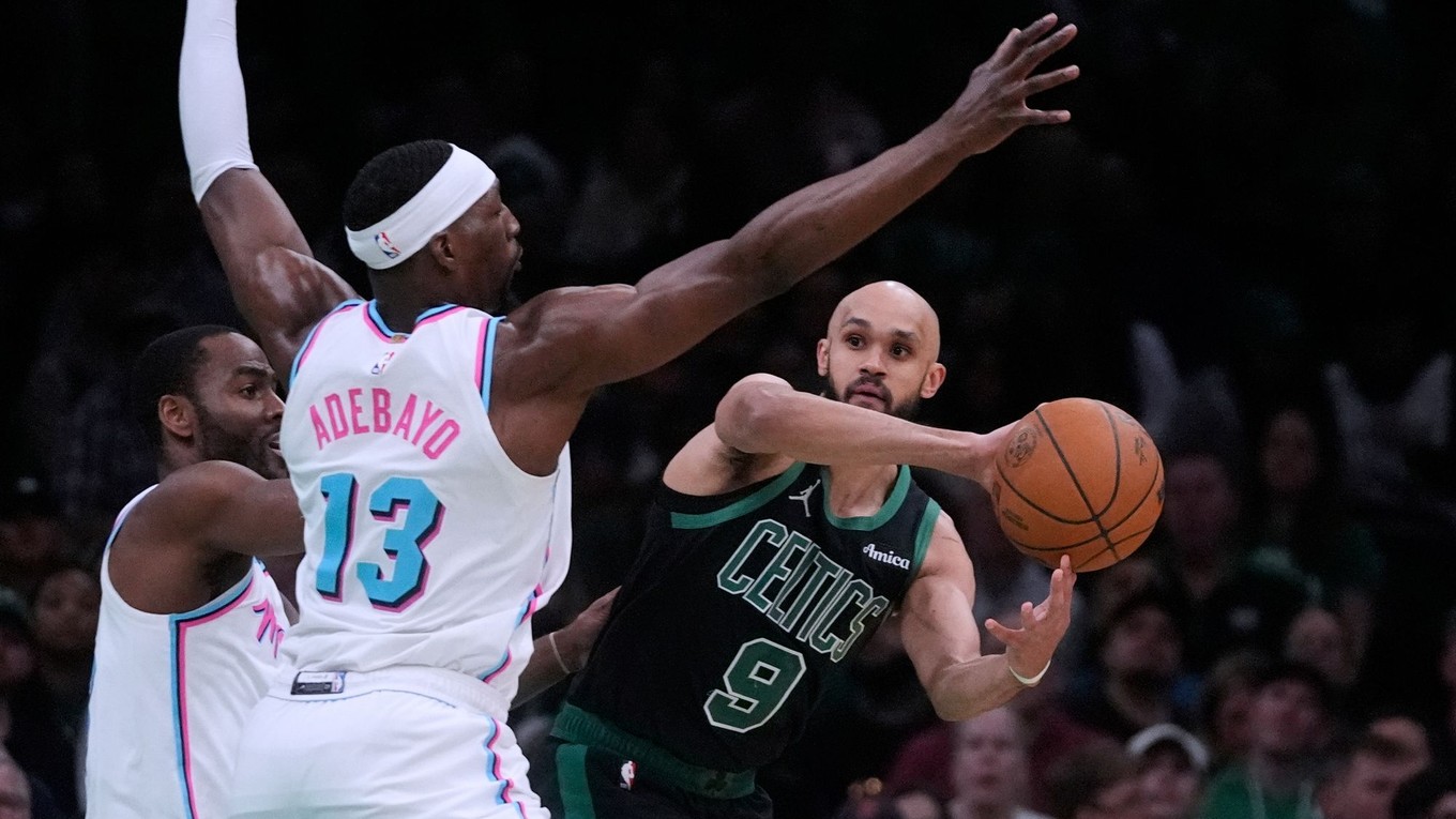 Fotka zo zápasu Boston Celtics - Miami Heat.