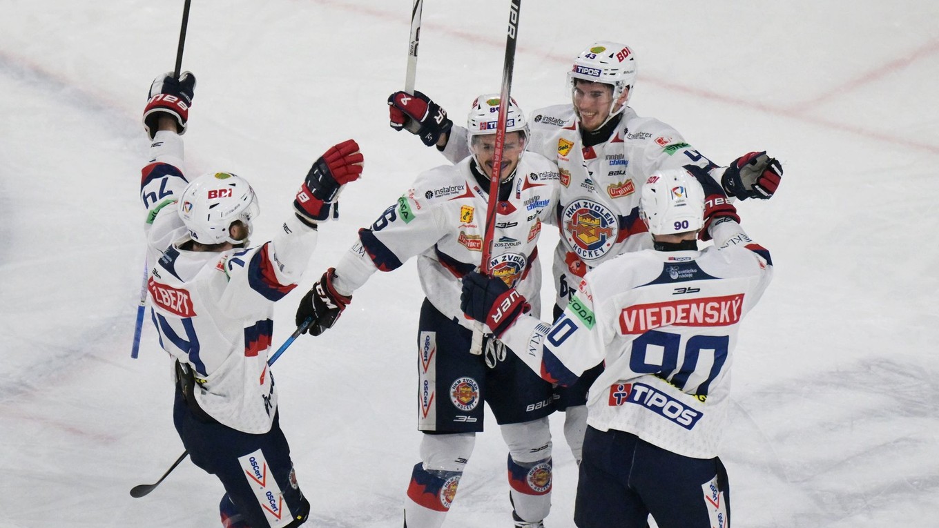 Gólová radosť hráčov Zvolena.