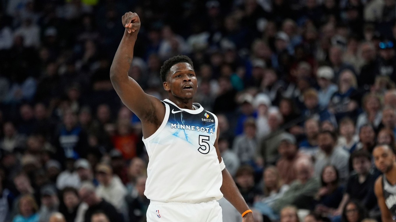 Anthony Edwards v drese tímu Minnesota Timberwolves.