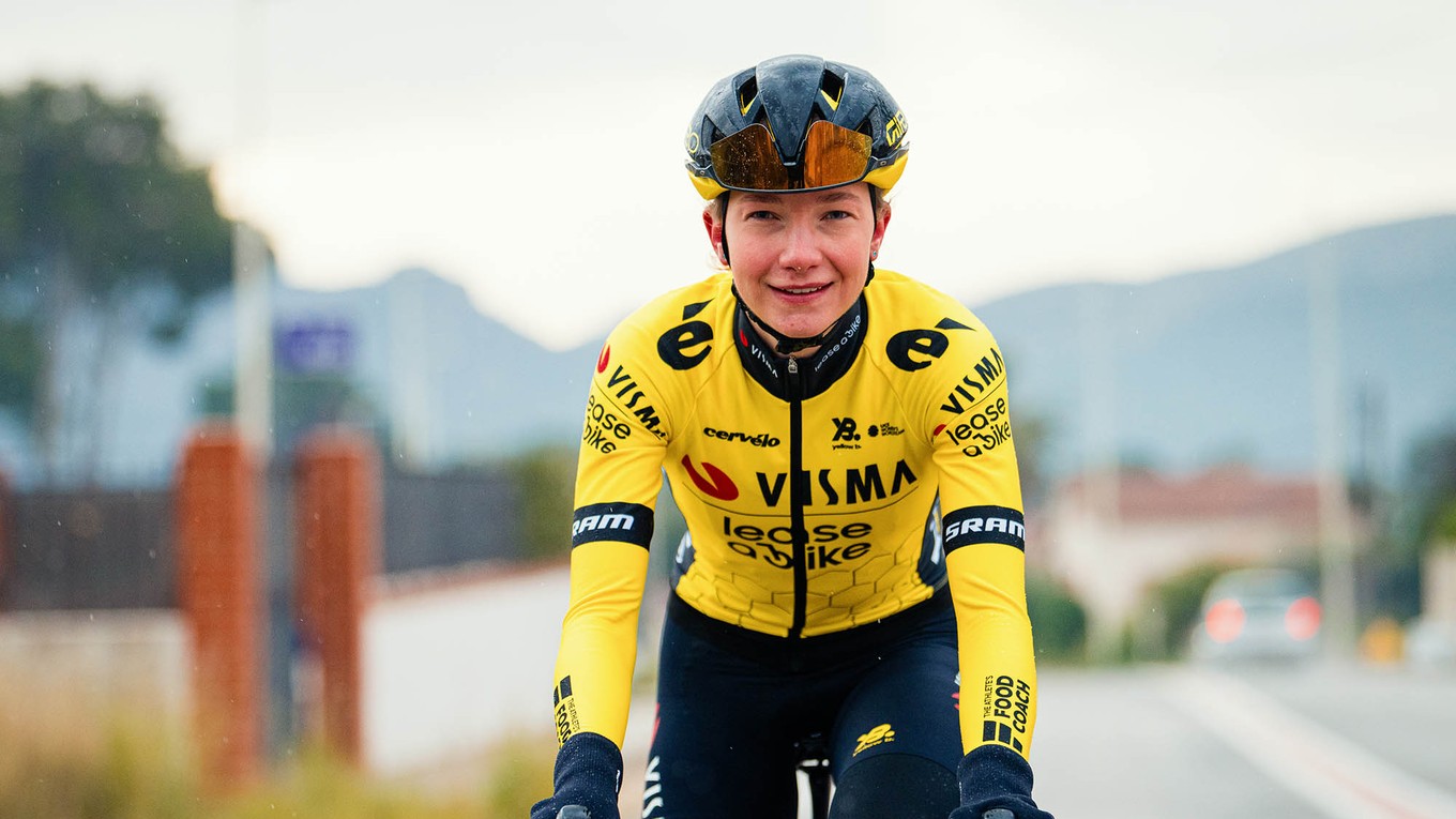 Na snímke je slovenská cyklistka Viktória Chladoňová.