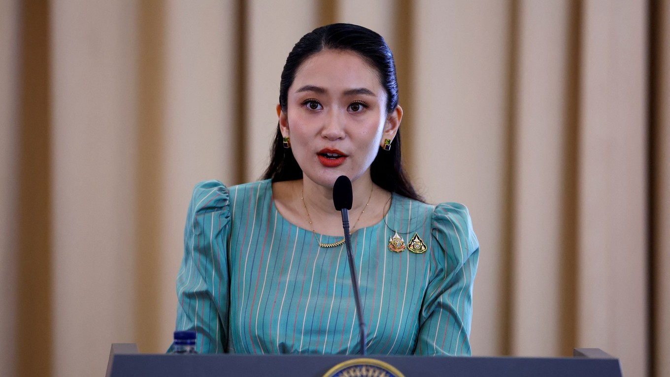 Thajská predsedkyňa vlády Paetongtarn Shinawatrová. 