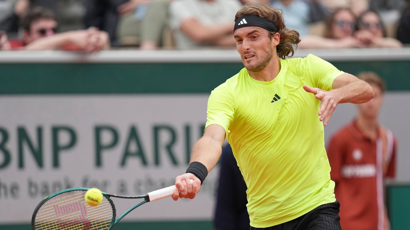 Stefanos Tsitsipas na Roland Garros 2025.