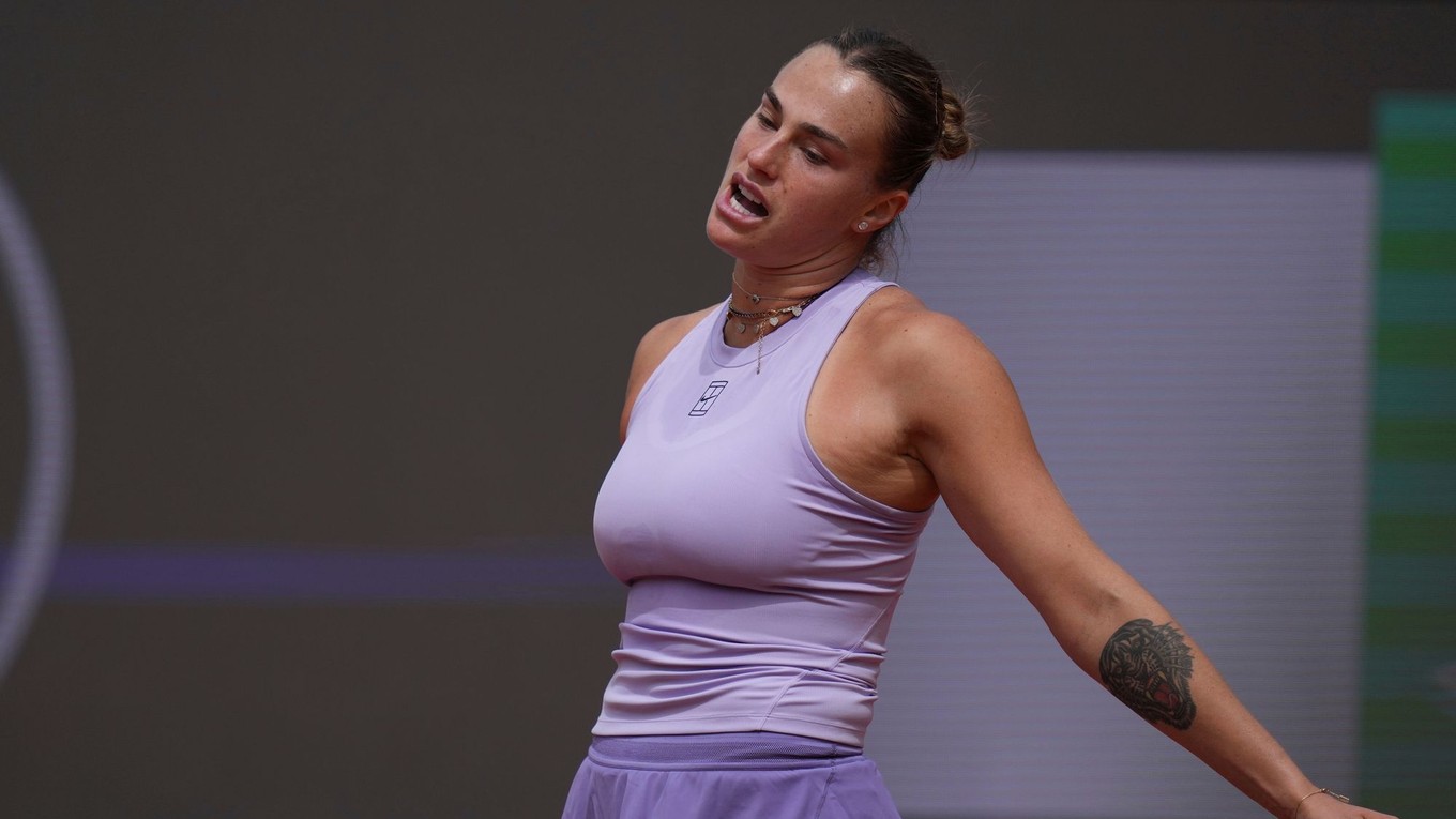 Bieloruská tenistka Aryna Sabalenková na turnaji v Ríme.