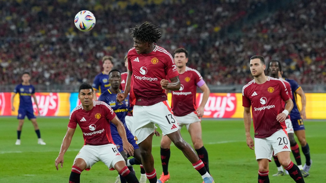 Futbalisti Manchester United počas turné v Ázii.