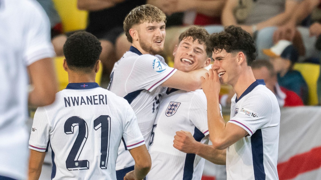 Anglickí futbalisti na EURO U21 2025.